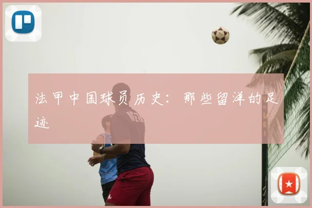法甲中国球员历史:那些留洋的足迹